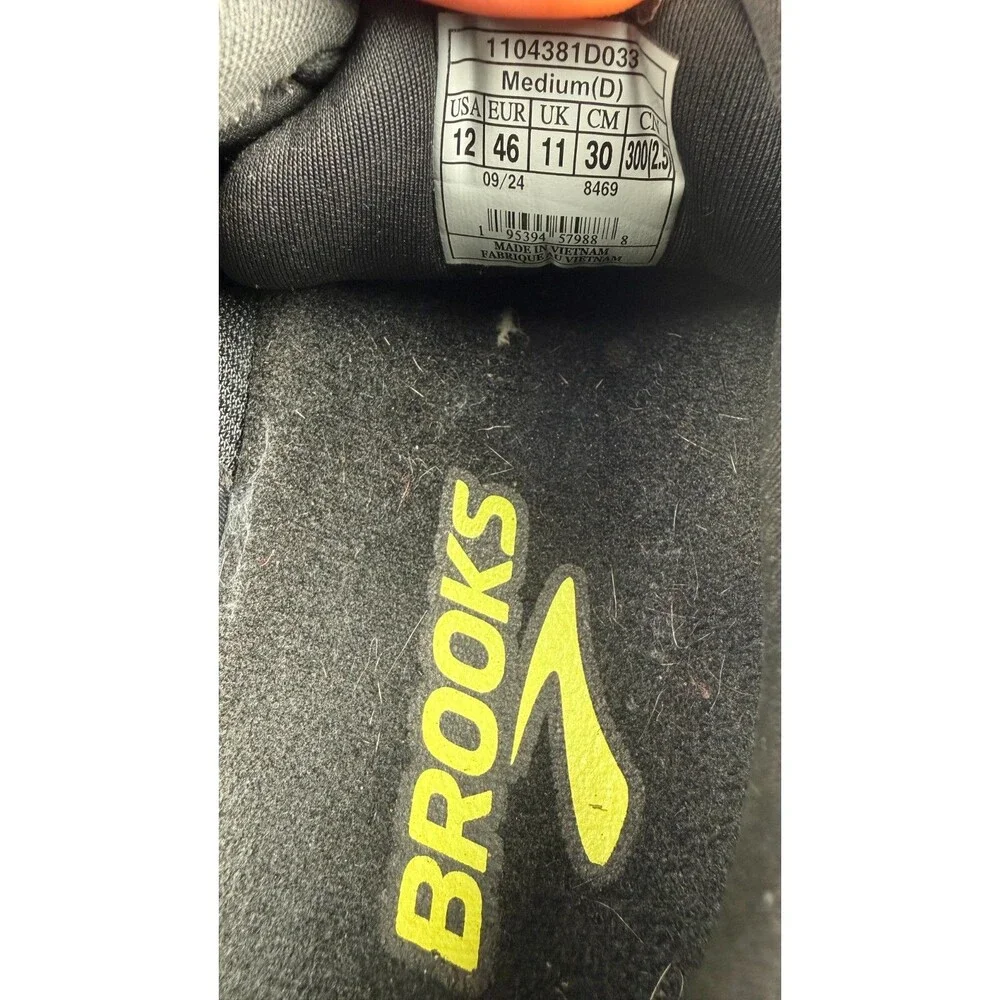 Brooks Adrenaline Gts 24 Weatherized 1104381D033 Black 12D Men Running Shoe #430
